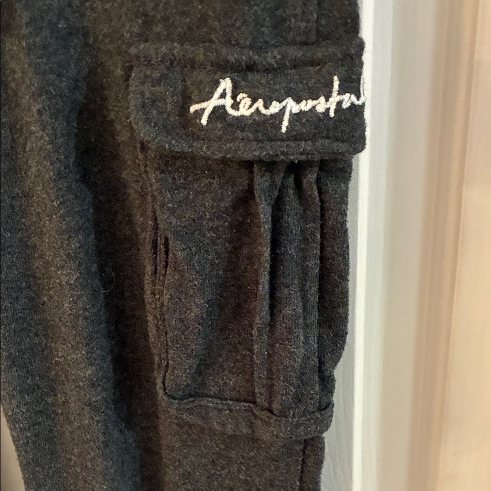 Aeropostale Charcoal Pants with Embroidered Logo - Picture 2 of 9